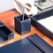 Dacasso Navy Blue Bonded Leather Pencil Cup AG-5010 - alternate 4